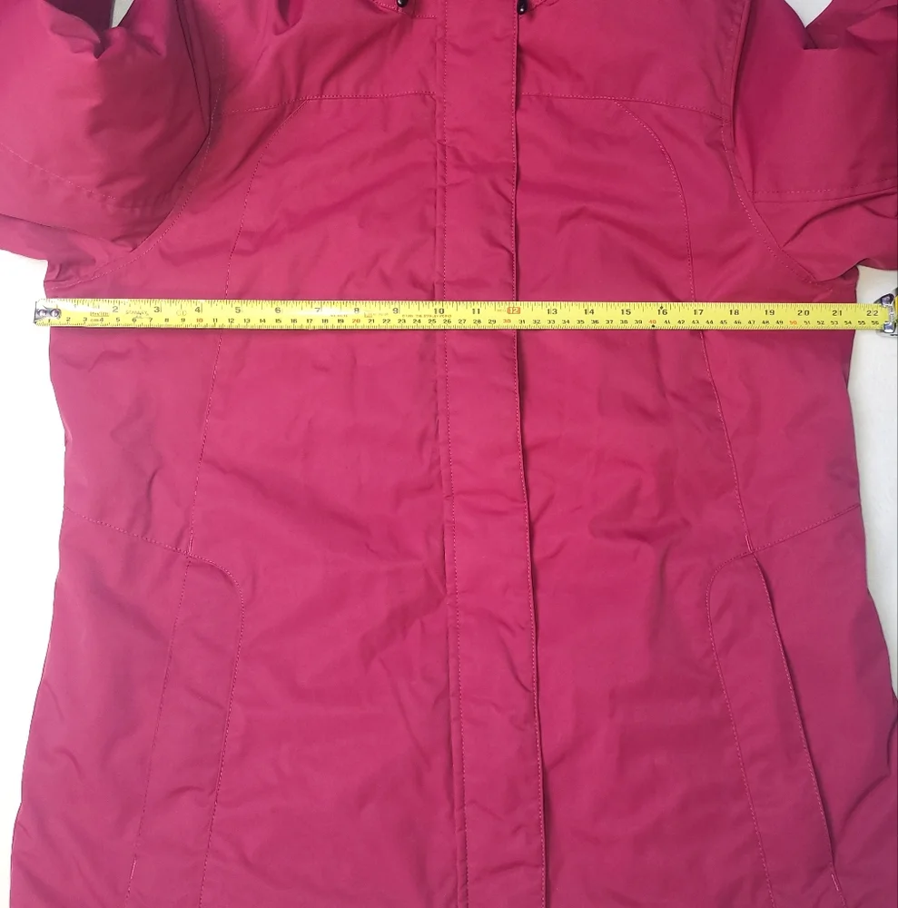 LL Bean Women's Winter Warmer Jacket Size Medium Regular‎ Red Lined